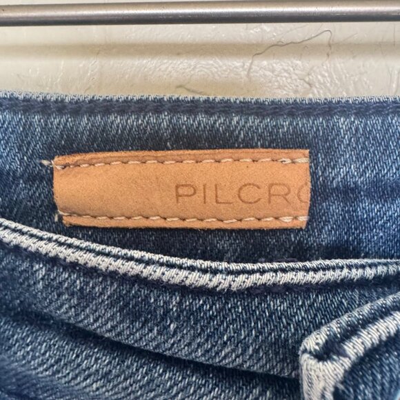 Pilcro Dark Blue Flare Jeans - Picture 4 of 13